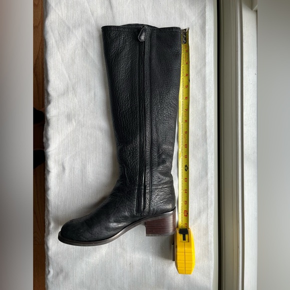 Tory Burch Black Leather Fulton Knee Length Boots Size 5.5 - Picture 8 of 16
